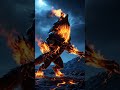 The Infernal Shadow Wolf - A Fire Demon Born From AI Imagination