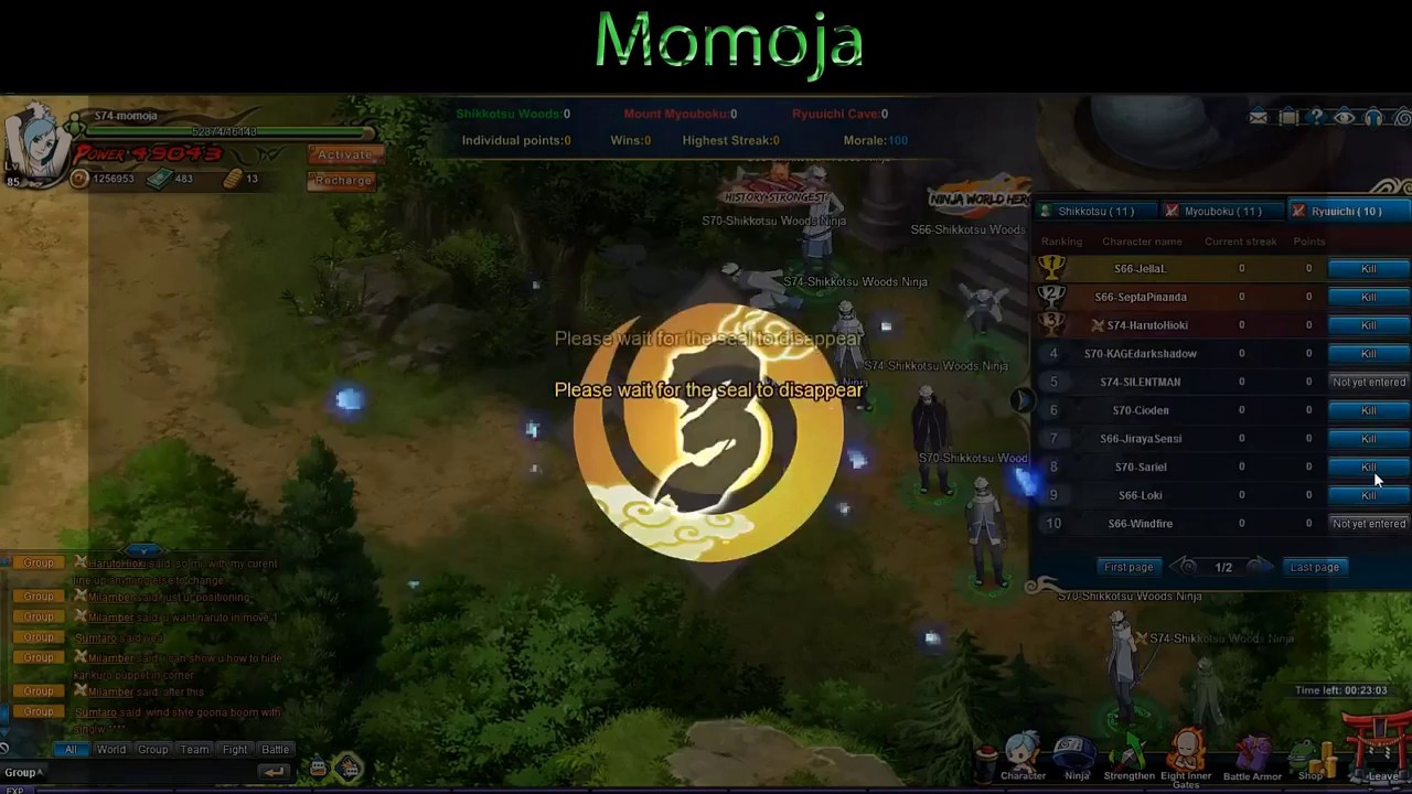 momoja - Naruto Online  Sage World Battlefield : Reserve Seal