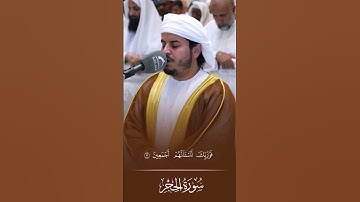 { الذين جعلوا القرآن عضين فوربك لنسألنهم أجمعين عما كانوا يعملون  } سورة الحجر/ القارئ هزاع البلوشي