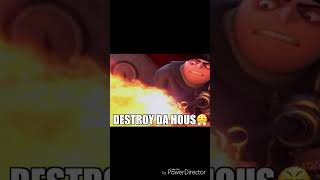 gru uses fire gun @short