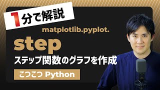 【こつこつPython】Pythonでステップ関数のグラフを作成する方法｜matplotlib.pyplot.step