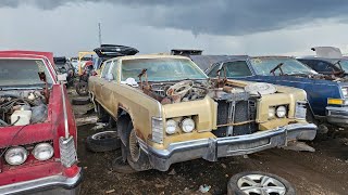 1978 Lincoln Town Car at U-Pull Salvage Yard in Minnesota