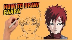 How to draw gaara step by step , easy drawing tutorial - Durasi: 3.06. 
