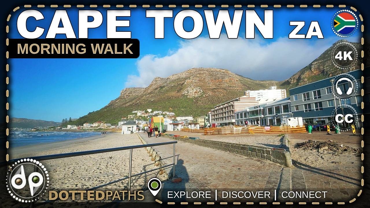 Muizenberg Beachfront Morning Walk | Cape Town’s Vibrant Coastal Lifestyle | 4K Binaural Walking