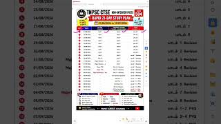 TNPSC CTSE NON INTERVIEW POSTS - Code no 504 Rapid Revision