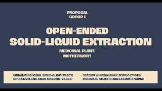 KNC3221 Chemical Engineering Unit Operation Laboratory (Group 1)_(OEL 1)