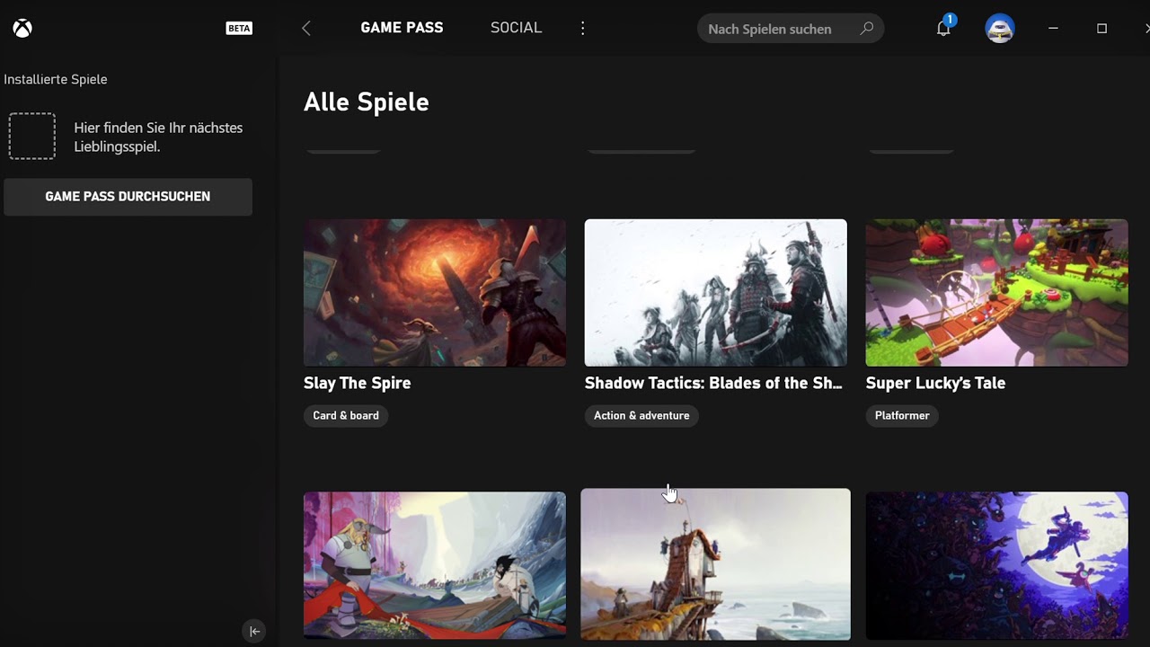 Xbox Beta App - All XBox Gamepass games - XGP