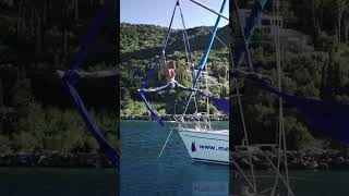 Short-1 Aerial Silk over the Sea - My Nine Muse #nasios #drone #kalamata