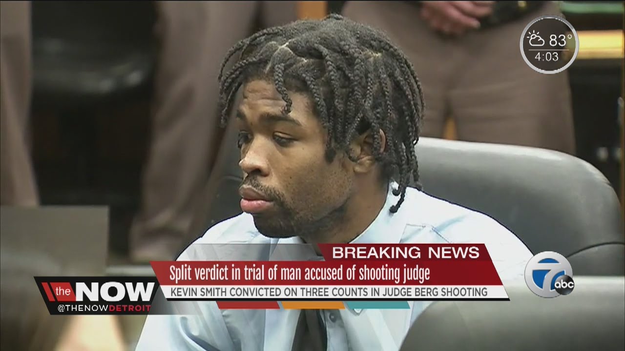 Split verdict in trial of man accused of shooting judge - YouTube