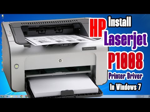 How to Download & Install HP LaserJet P1008 Printer Driver in Windows 7 PC or Laptop