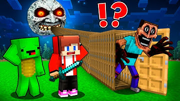 JJ and Mikey Found the Longest Mimic door to the moon. Woke up in the Minecraft Challenge — Maizen
