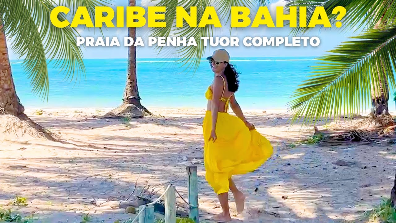 A Melhor Praia do Caribe Baiano? Praia da Penha o Paraíso em Vera Cruz na Ilha de Itaparica 