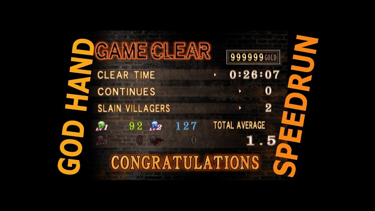 GOD HAND SPEEDRUN IN 26:07 WITH UNLIMITED GOD HAND [GaminG-O-D] - YouTube
