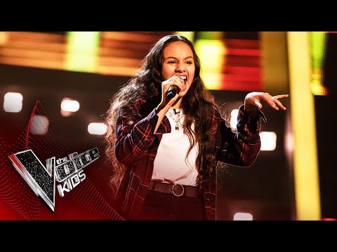 Ref:HWN2OW_TpMk Ruby J Performs 'Havana' | Blind Auditions | The Voice Kids UK 2020