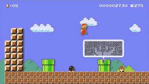Super Mario Maker: Authentic Style SMB Level