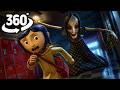 Beldam chased Coraline all the way to School! | 360° VR Animation