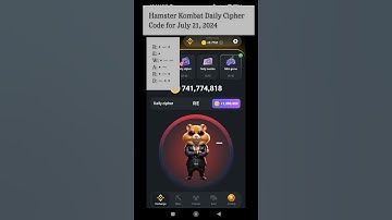 Hamster Kombat Daily Cipher Code for July 21, 2024 #hamsterkombat #crypto #ciphercodes