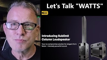 BassBoss Sublim8 Column Loudspeaker Specs - Should We Care That It