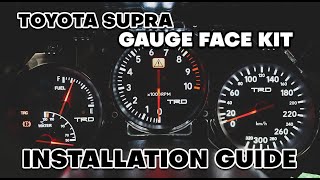 Toyota Supra TRD Gauge Face Kit | CBS Racing