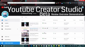 Youtube Creator Studio Beta**Full Overview**Demonstration**YouTube**Creator_Studio-Review 2018