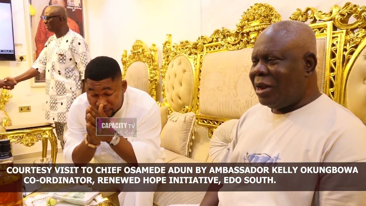 COURTESY VISIT  TO CHIEF OSAMEDE ADUN