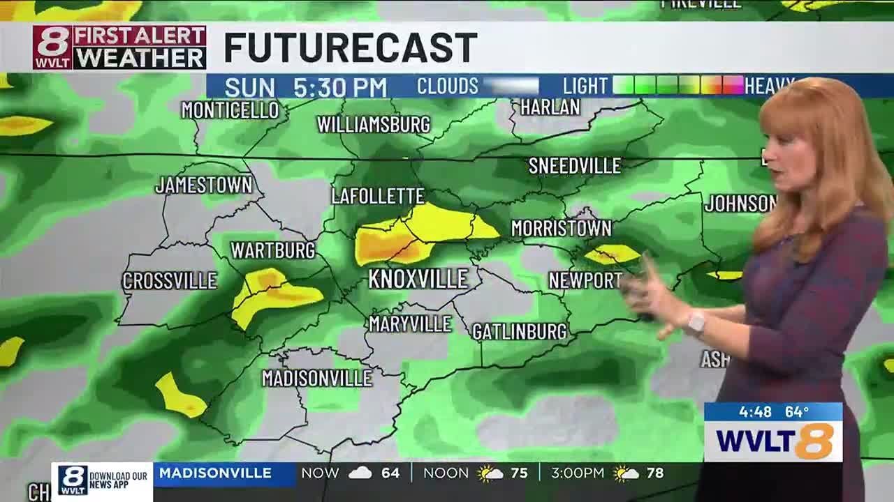 Warm with spotty showers for now, more rain ahead - YouTube
