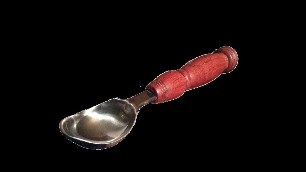Wood Turning 104 Texted The Ice Cream Scoop YouTube