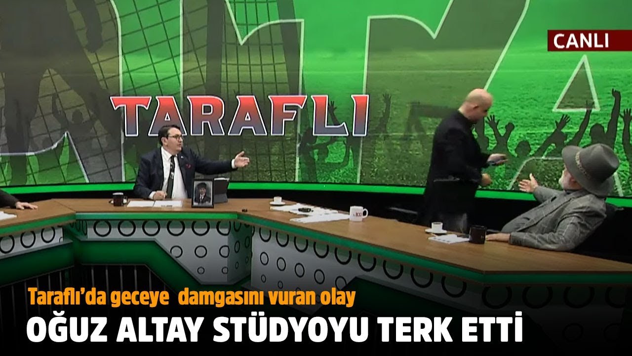 Alen Markaryan ile tartışan Oğuz Altay stüdyoyu terk etti - tv100