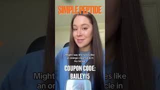SUBLINGUAL PEPTIDES ! DISCOUNT CODE- Simple Peptide: BAILEY15 #simplepeptide #simplepeptidediscount