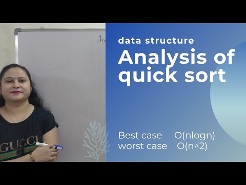 analysis of quick sort|time complexity of quick sort|best case |worst ...