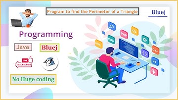 Bluej Program to find the perimeter of a triangle #3 |  Java Programming | No huge coding | BLUEJ
