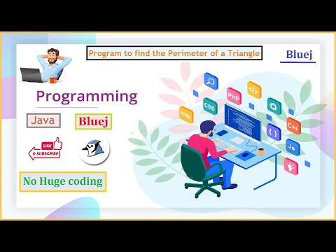 Bluej Program to find the perimeter of a triangle #3 |  Java Programming | No huge coding | BLUEJ