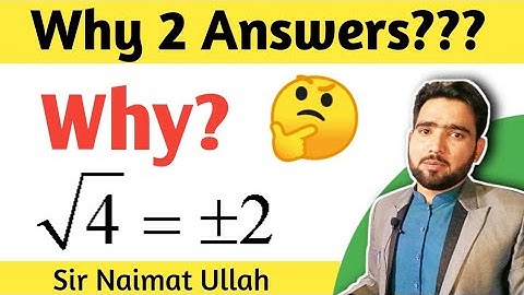 Why Does Plus Minus Sign Appear After Taking Square Root || Plus or Minus Square Root