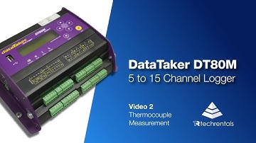 DataTaker DT80M - Video2: Thermocouple Measurement