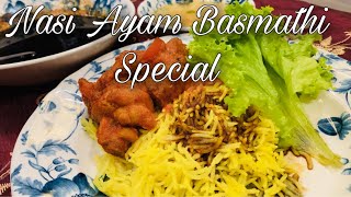 Resepi Nasi Ayam Basmathi Special | Basmathi Chicken Rice Special Recipe #nasiayam #chickenrice screenshot 3