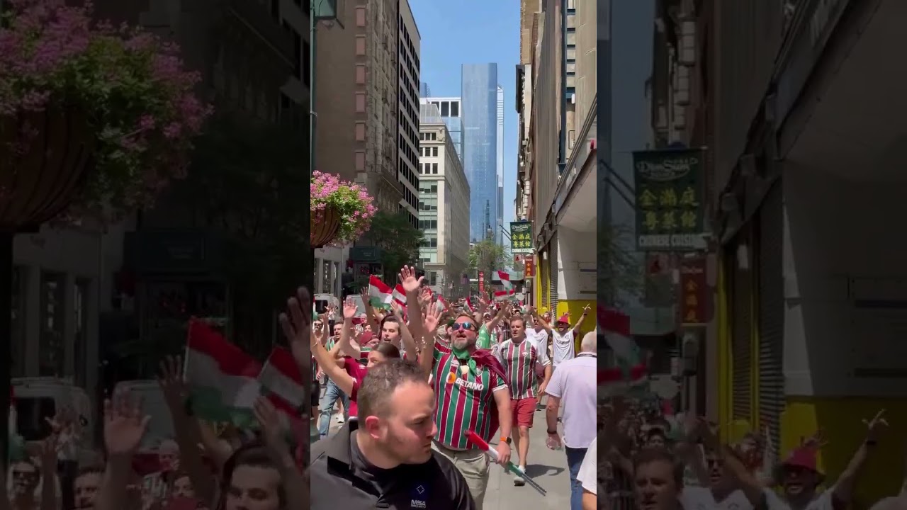 NEW YORK IS TRICOLOR! FLUMINENSE FANS INVADE TIMES SQUARE BEFORE WORLD CUP MATCH