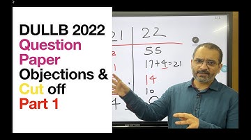 DULLB 2022 Question Paper Cut off and Objections | Part 1