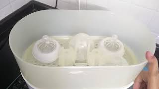 How to Sterilize baby bottles in 3 ways - Hindi - using Philips Avent Sterilizer