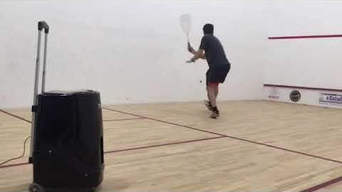 Squash ball machine - Squash Training trickle boast without coach - Big Toy