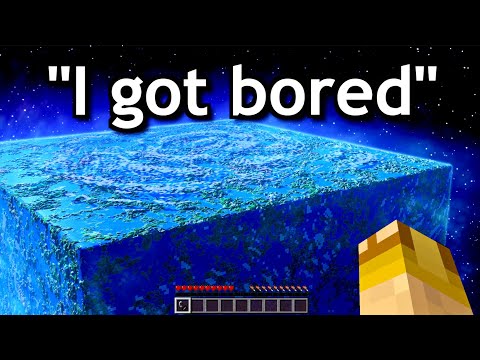 god playing minecraft be like