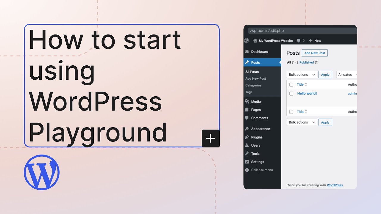 How to start using WordPress Playground