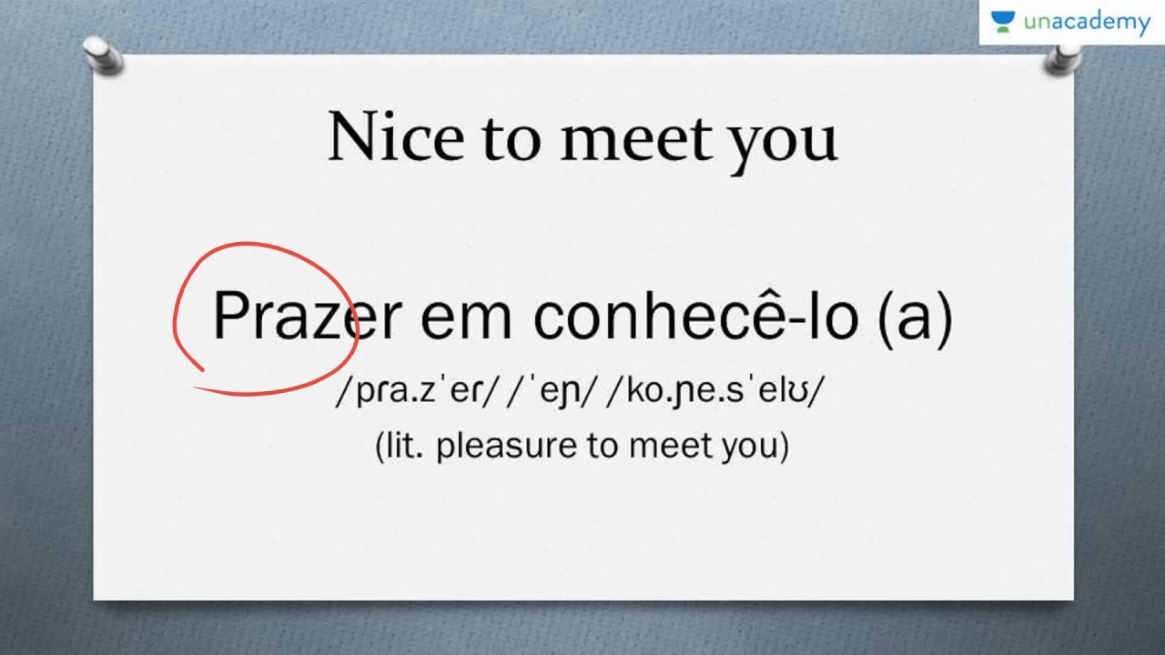 Brazilian Portuguese for English Speakers Lesson 1 Greetings YouTube