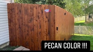 STAIN COLOR - PECAN - BEAUTIFUL FINISH