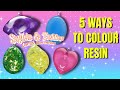 SOPHIE AND TOFFEE: WORRY STONE PENDANTS | 5 Ways To Colour Resin #SophieAndToffee #ResinTips