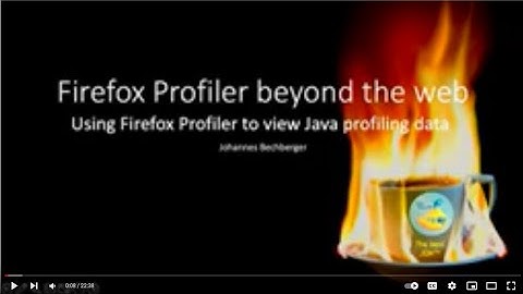 Firefox Profiler beyond the web