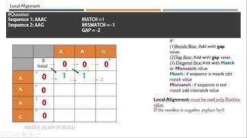 Local Alignment ||Smith-Waterman || bioinformatics bangla tutorial