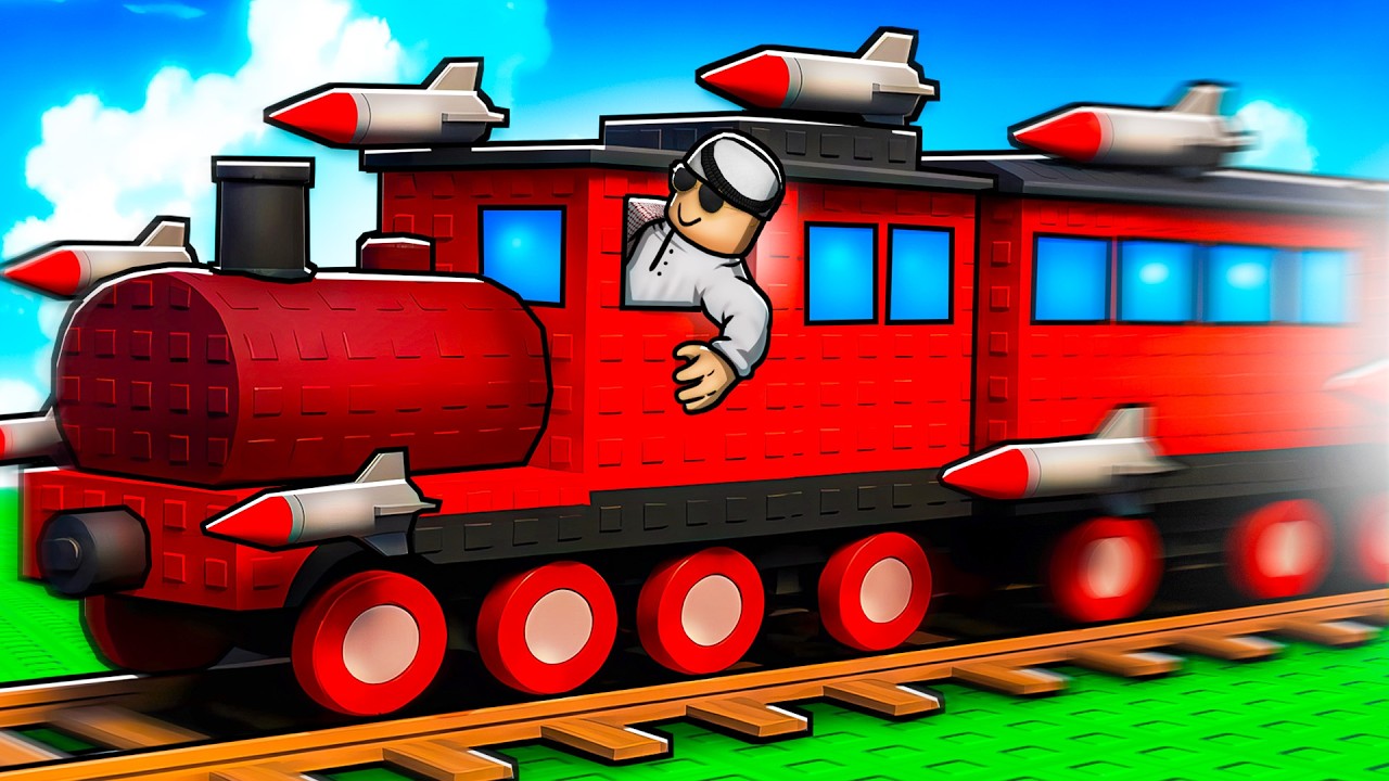 صنعت قطار ب محرك طيارة !! 🤣😱