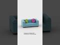 @LEGO Stylish Blue Sofa | 3D Animation Build