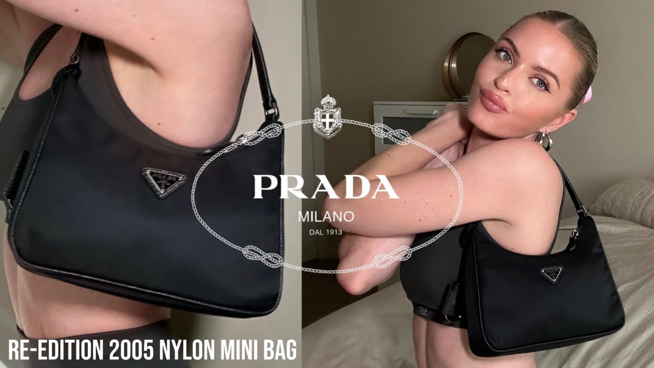 prada re nylon mini pouch