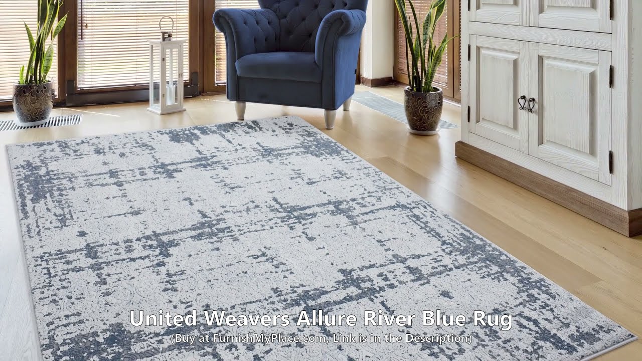 United Weavers Allure River Blue Rug - FurnishMyPlace.com